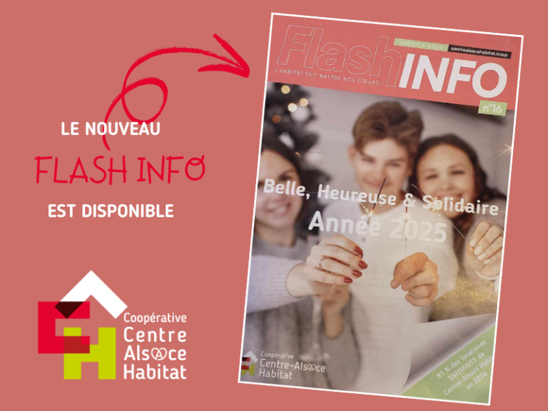 Premier Flash Infos de l'année 2025 Centre-Alsace Habitat