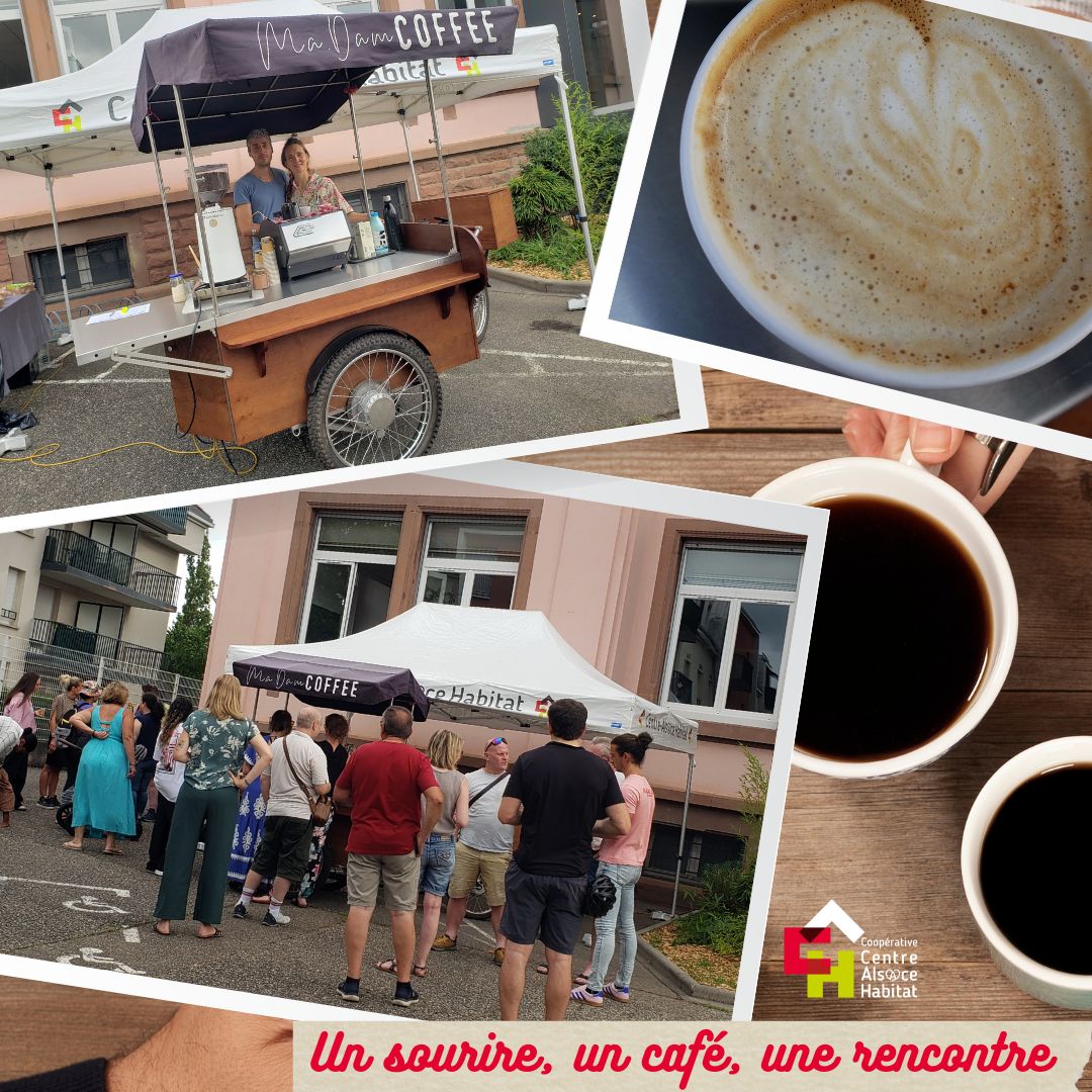 Café équitable et lien social locataires Centre-Alsace-Habitat