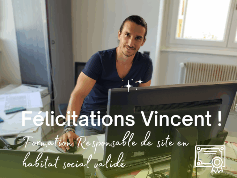 Félicitation Vincent Centre Alsace Habitat
