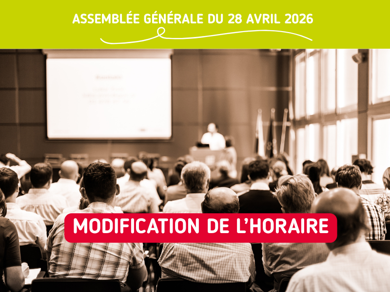 Assemblée générale 28 avril 2026 - Changement horaire {{brizy_dc_image_alt imageSrc=